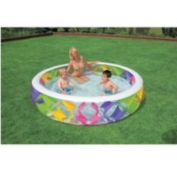 Бассейн с цветными вставками с надувным дном 229х56 см. Intex 56494